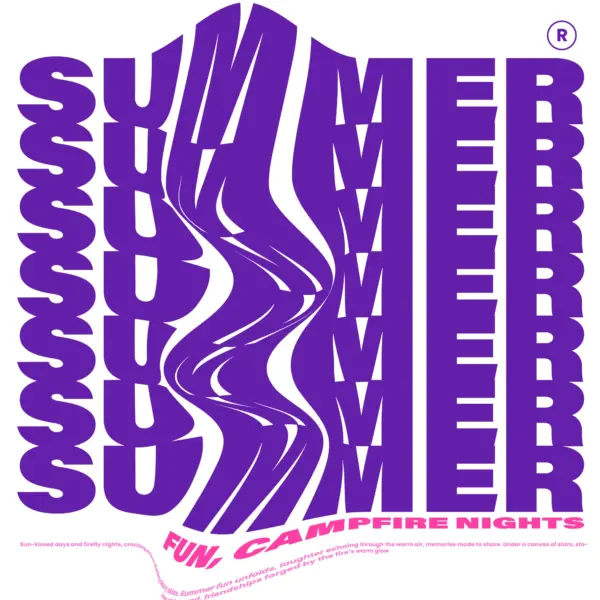 Summer distorted design