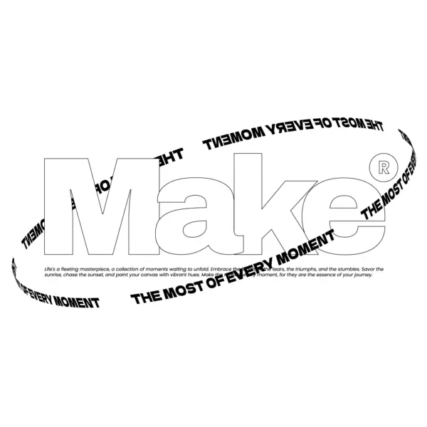 Streetwear stretched vertical design