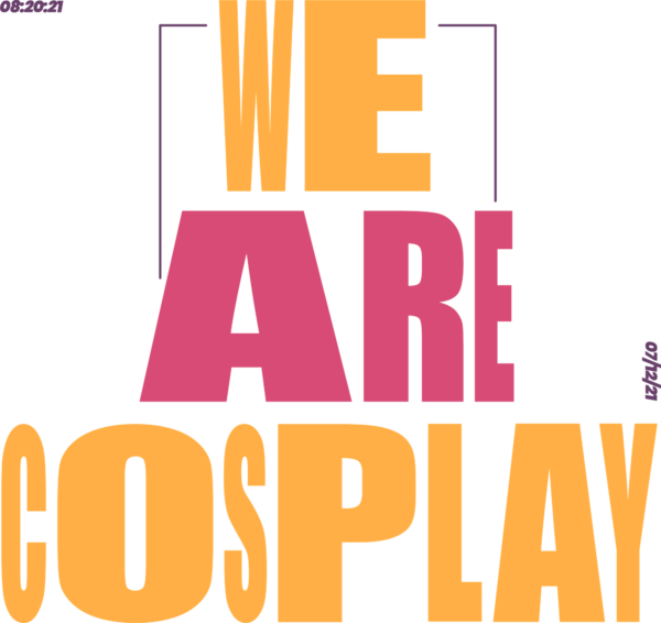 Anime colorful phrase decorated with a variable font design