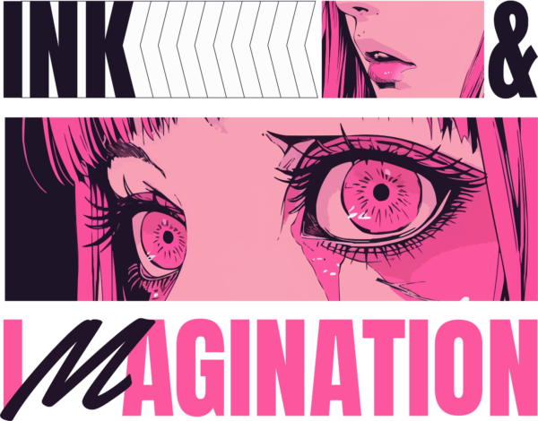 Anime girl face illustration design