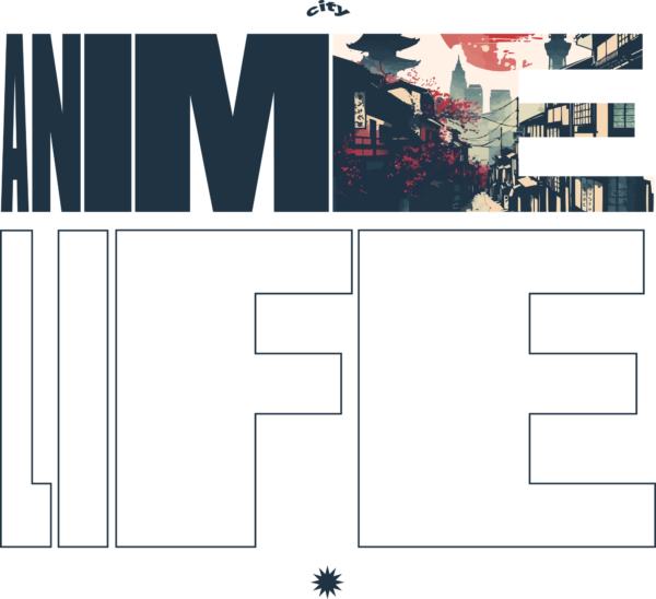 Anime phrase with variable font design