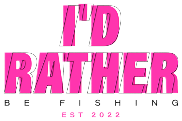 Fishing in pink color design