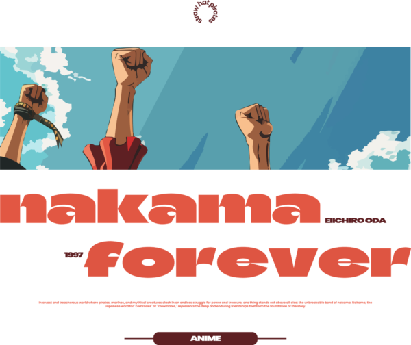 Fists raised to the sky, adorned with a mythical phrase design