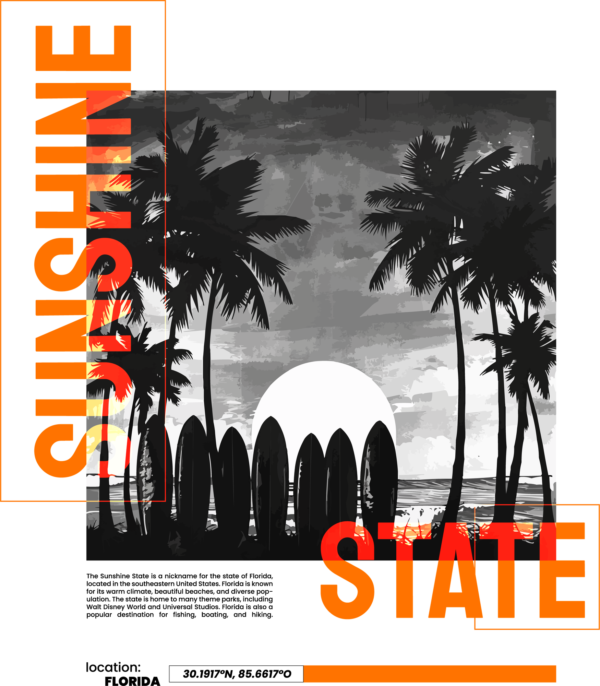 Surfboards stuck in the sand on a beach design