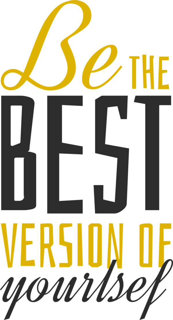 Motivational phrase in handwritten font and display in vertical format design