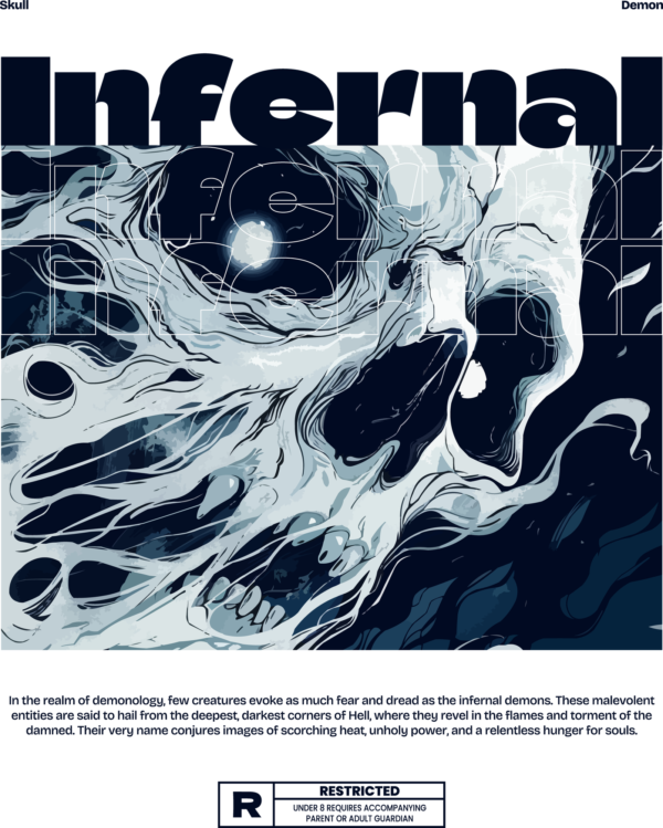 Skull expelling smoke from its bones in a manga style design
