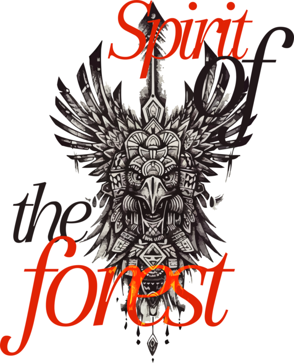 Tribal interlaced with a related phrase design