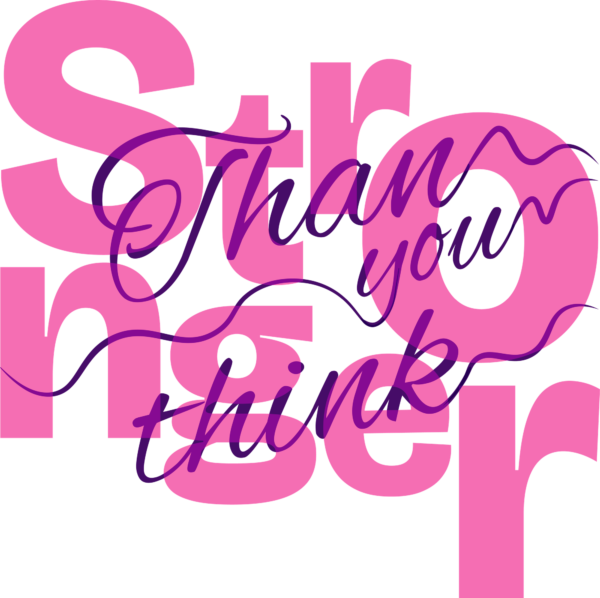 Girly phrase with interwoven effect with a handwritten phrase design