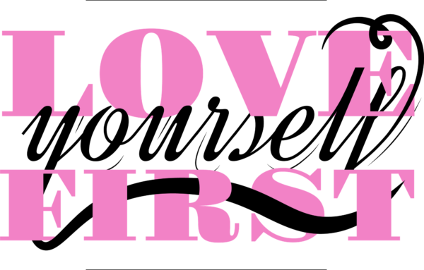 Girly serif phrase with handwritten font design