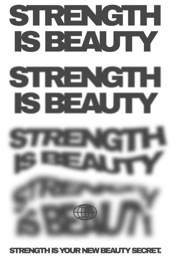 Gym phrase that gets blurred as it descends design