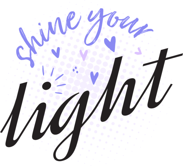 Motivational phrase written in circular layout design