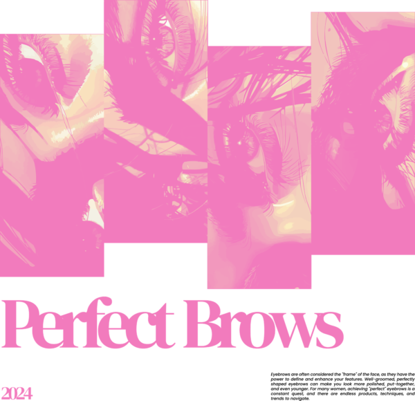 Views of women on a pink background with a girly phrase design