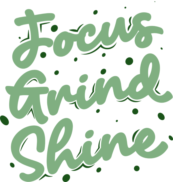 A design with a typographic phrase in handwritten font with lateral inclination design