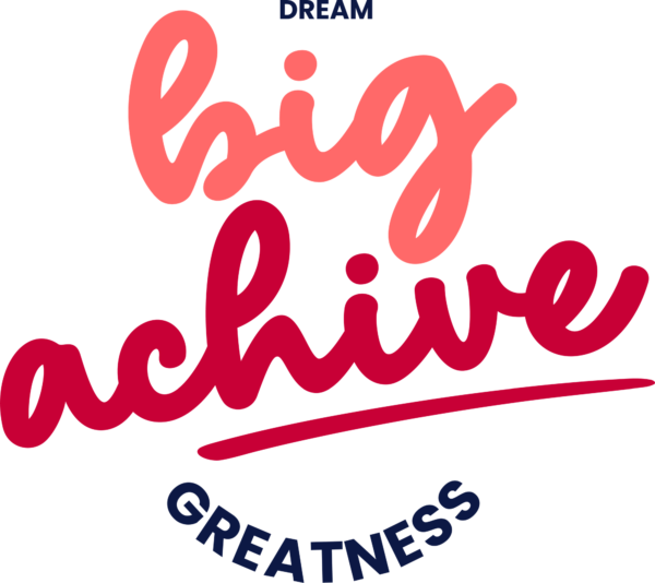 A typographic design with a handwritten phrase and sans serif design