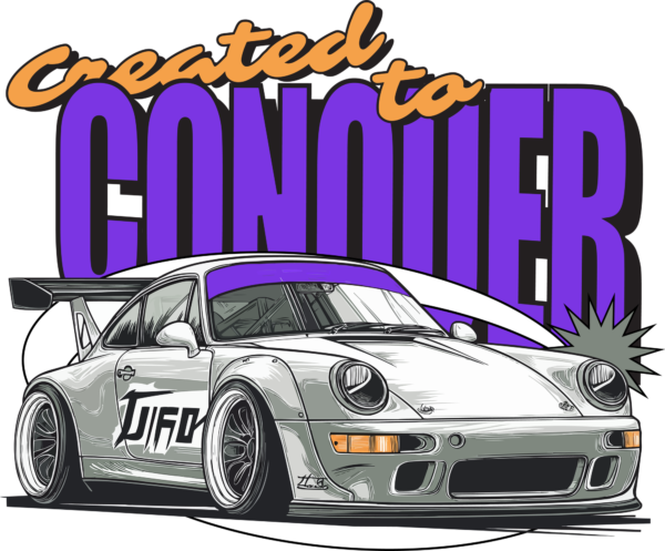 Classic sports german customized in white tone with a phrase on the back design