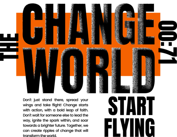 Streetwear phrase with relief effect on black background on orange background design