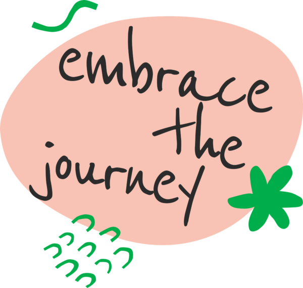 Typographic phrase in a hand drawn style design