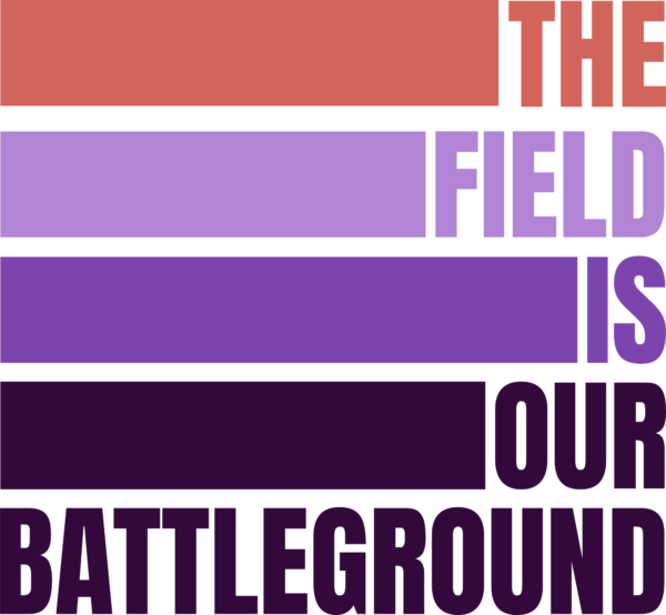 A football phrase in horizontal format in different colors design