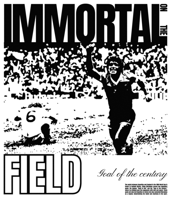 An iconic image of world football in black and white design