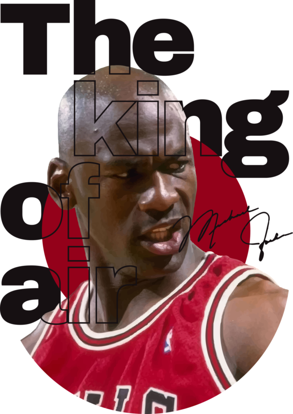 Basketball player design intertwined font black tone design