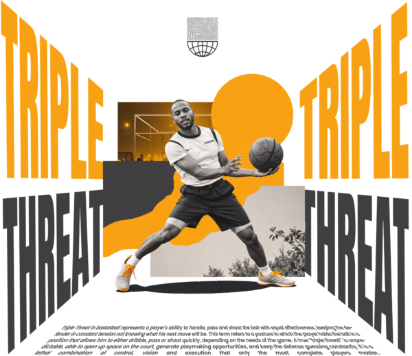 Basketball player receiving basketball ball design