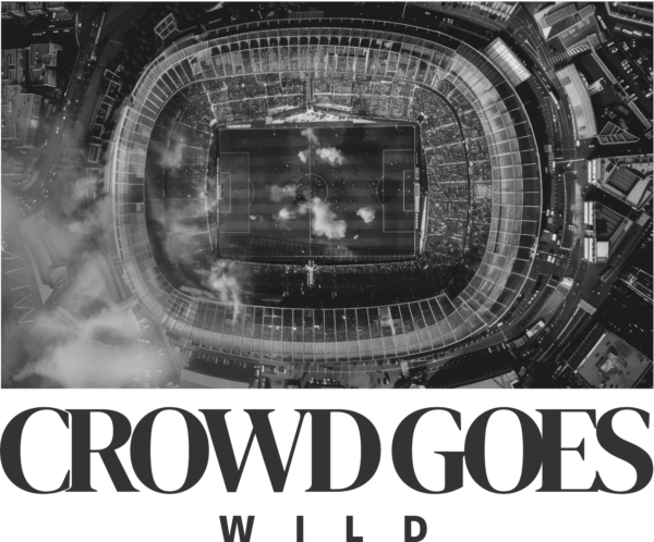 Soccer team decorated with a text phrase design