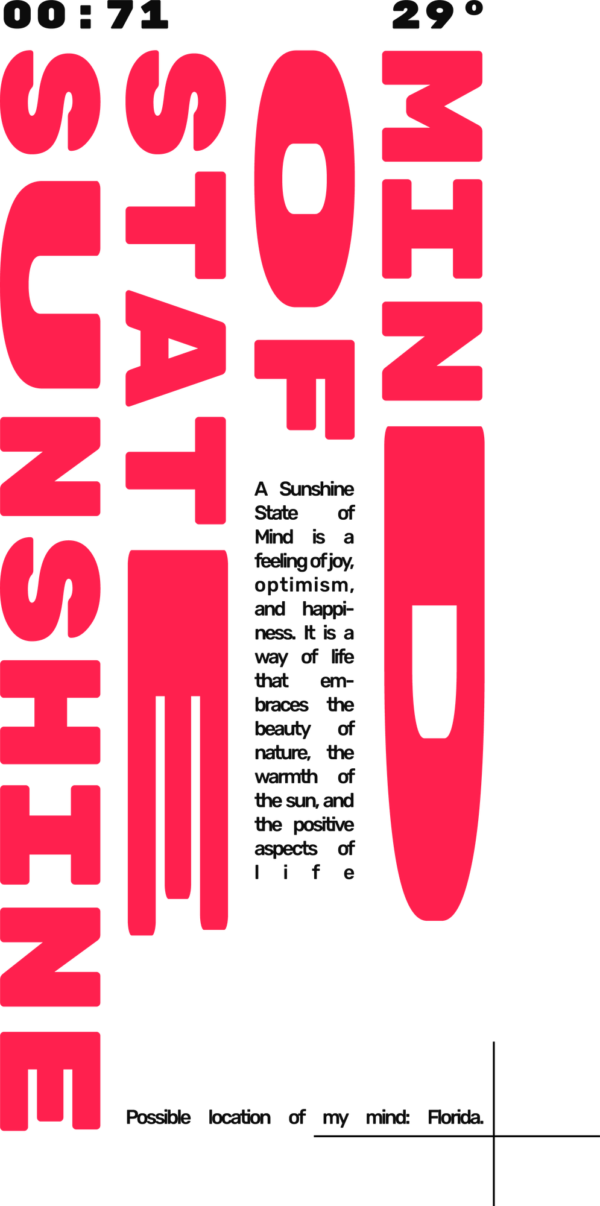 Summer phrase with wide texts design