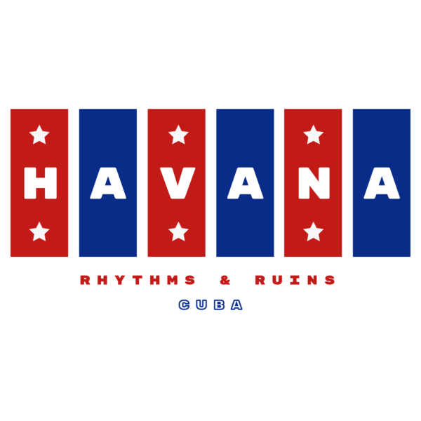 A design that represents the flag of Cuba with the name of its capital design