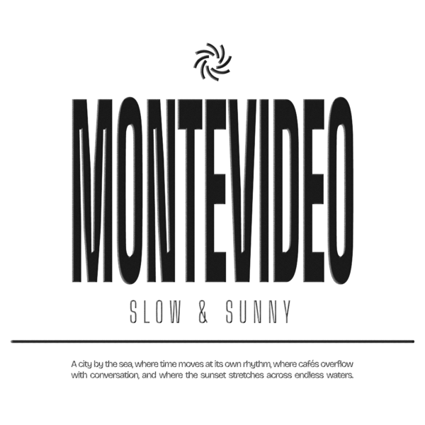 A typographic design about the capital of Uruguay Montevideo design