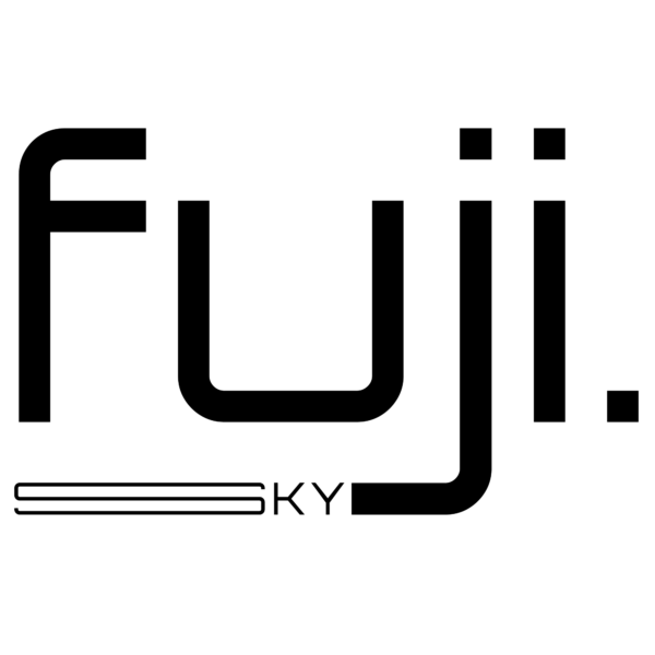 Futuristic text inspired by mount fuji with a unique typographic design