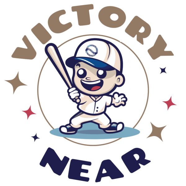 Illustration of a cartoony boy with uniform and baseball bat design