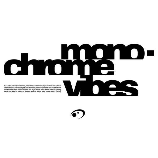 Inspiration in typography with cutout effect in joined words design