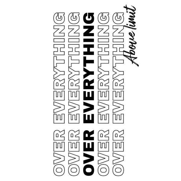 Motivational phrase repetitive in vertical format design