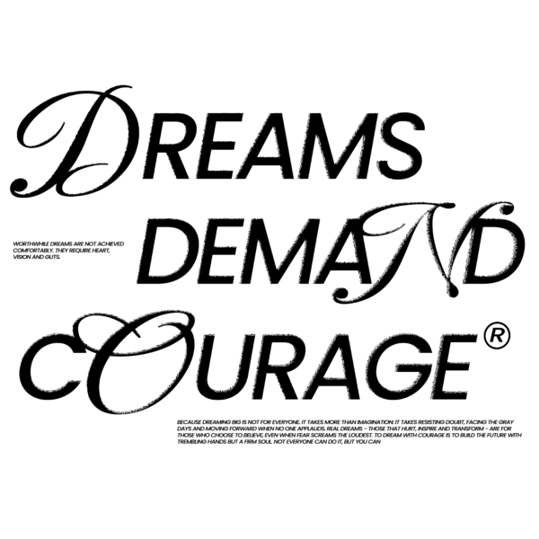 A motivation design in black letters with handwritten font details design