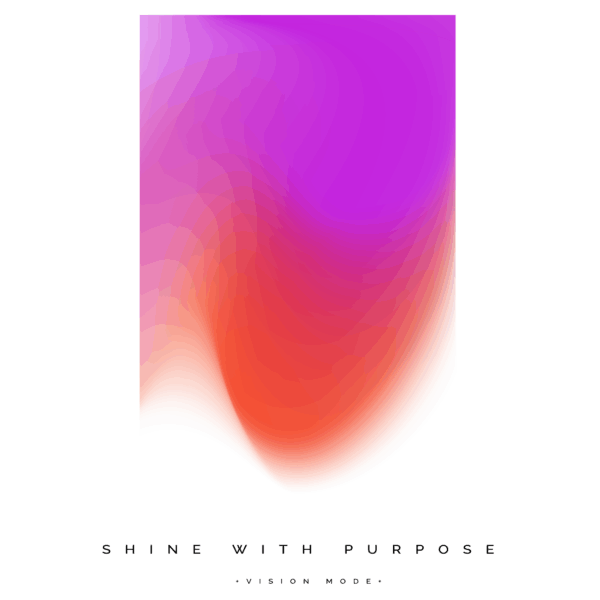 A motivational quote with a vibrant gradient in purple and red tones design