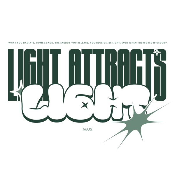 An inspirational quote in two font styles sans serif and graffiti design