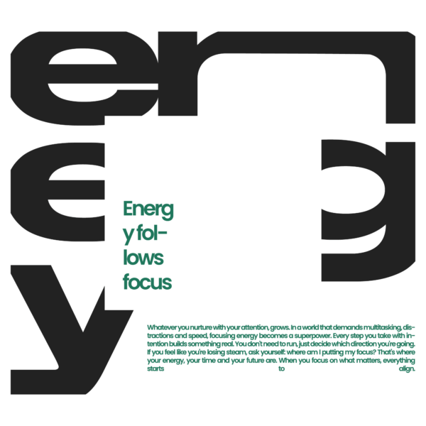 Motivational quote with a word divided and centered phrase design