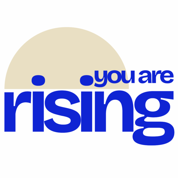 A composition with blue tones and an inspiring quote design