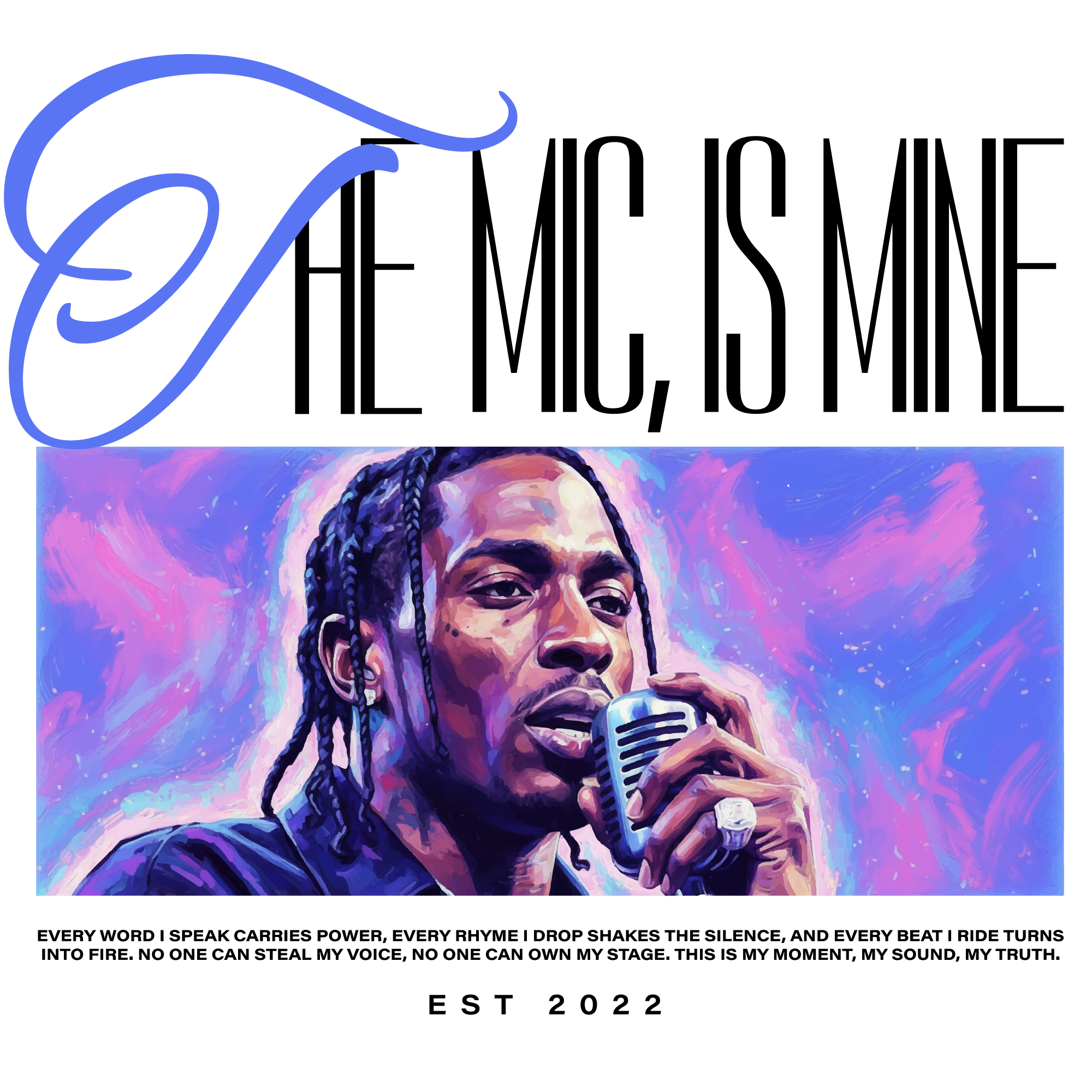 musical-quote-with-rapper-holding-microphone-design