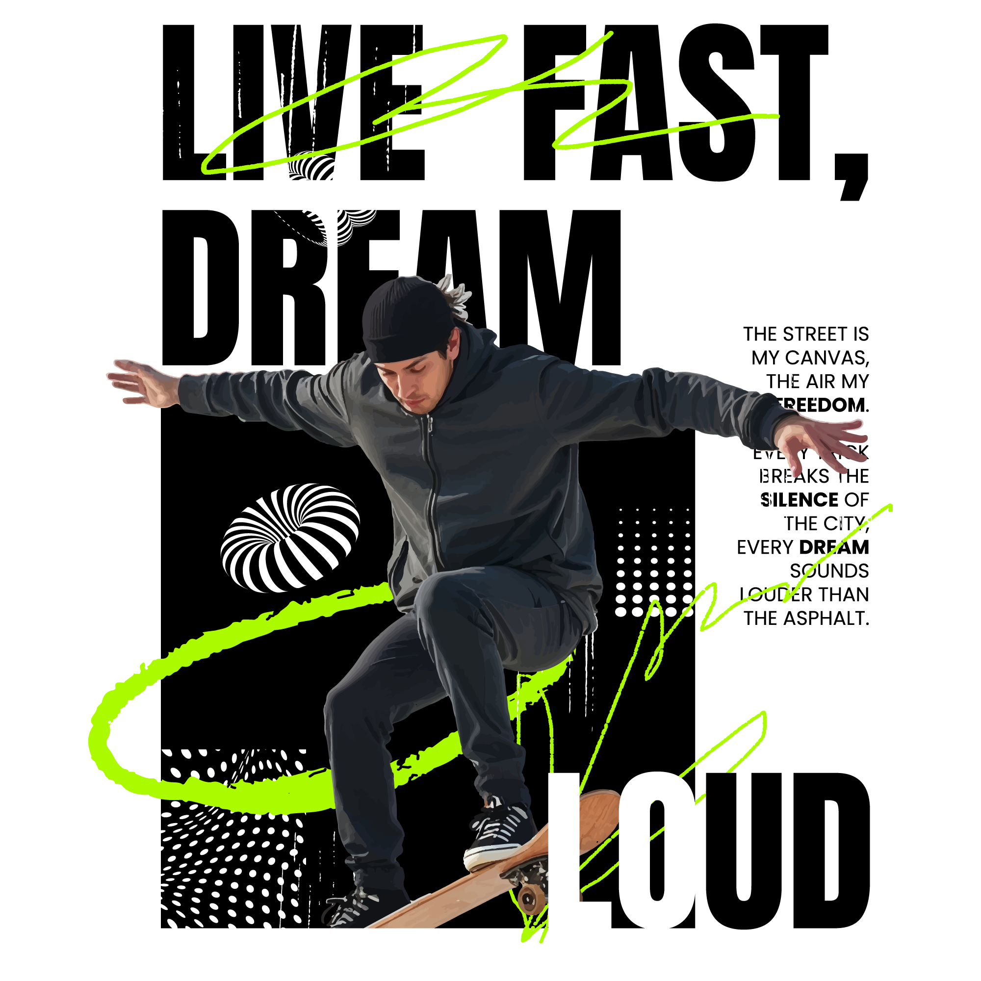 skateboarding-typography-live-fast-dream-loud-design