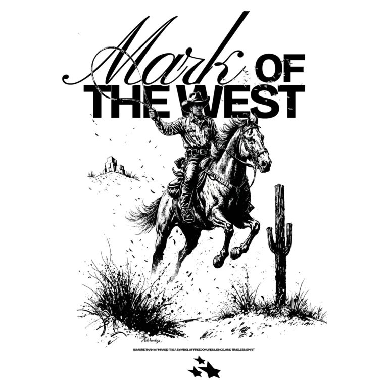 mark of the west cowboy horse riding design
