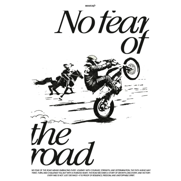 No fear of the road dirt bike design