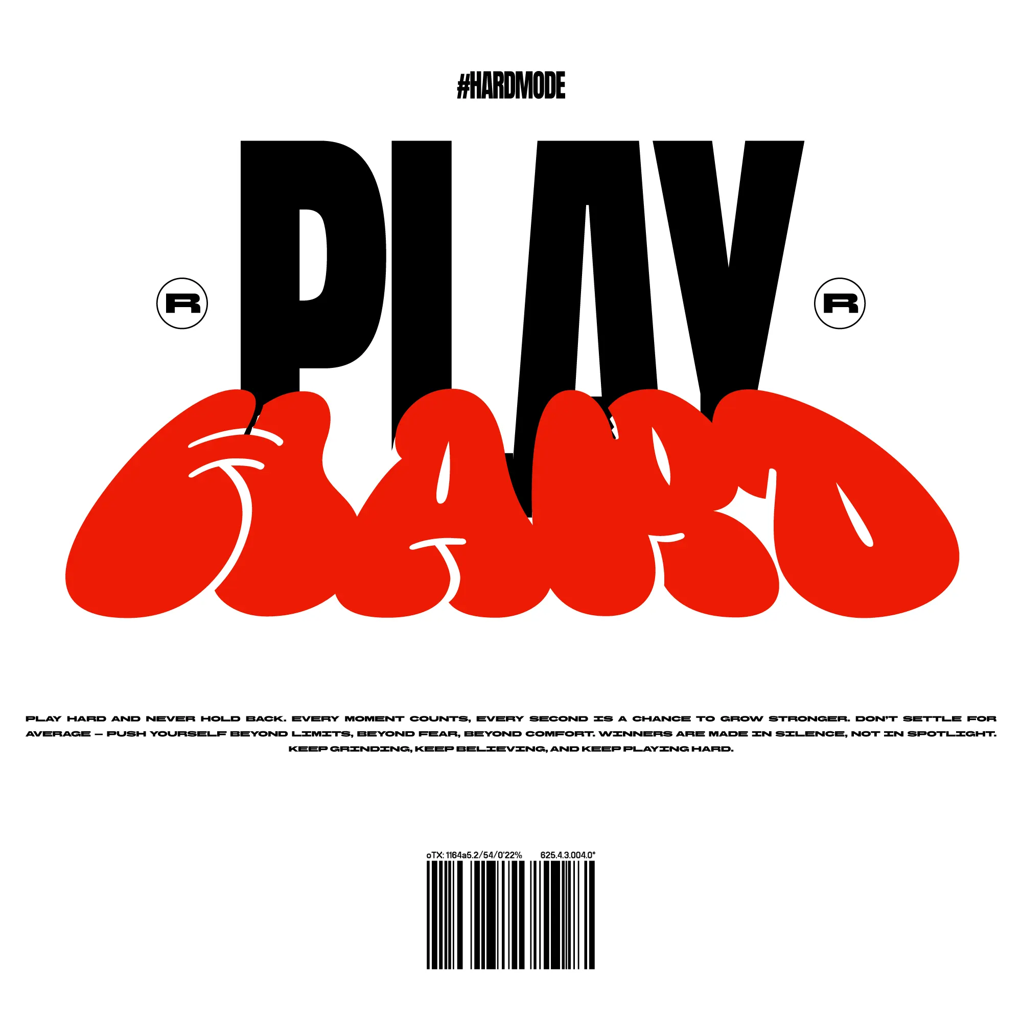 hashtag-hardmode-typography-with-barcode-and-emblems-design