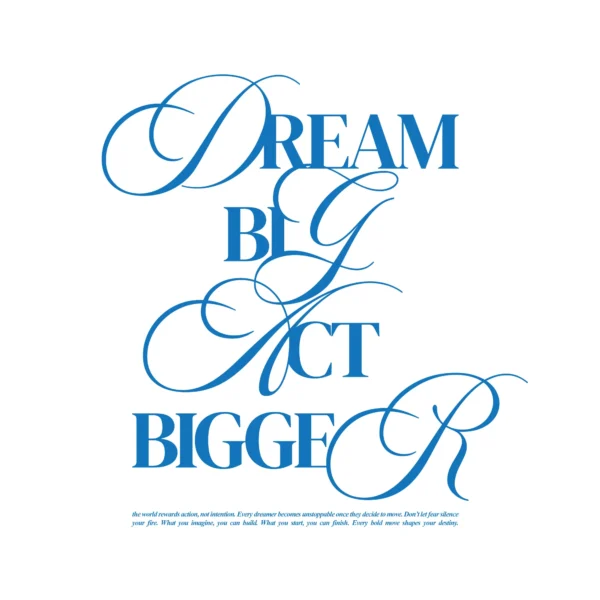 Layered swash letters with classic serif design