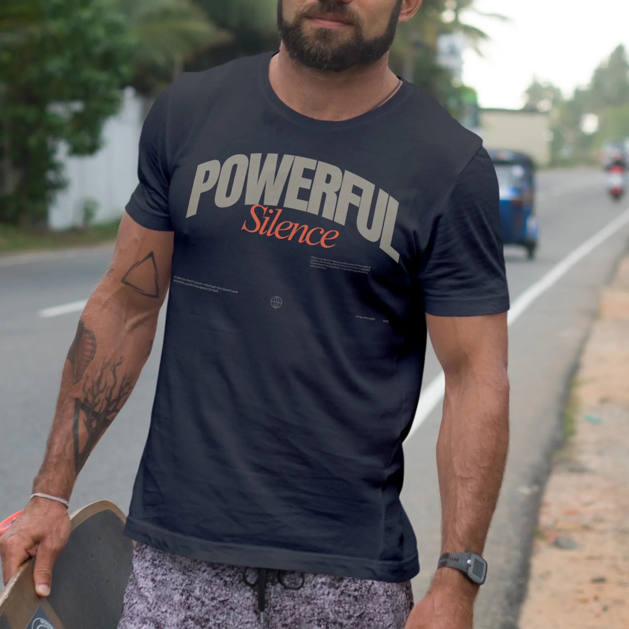 motivational-poster-powerful-silence-typography-layout-design (1)