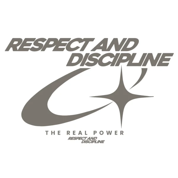 Respect and discipline swoosh logo design