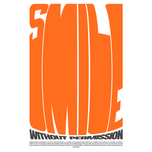 bold retro stacked lettering with microcopy design