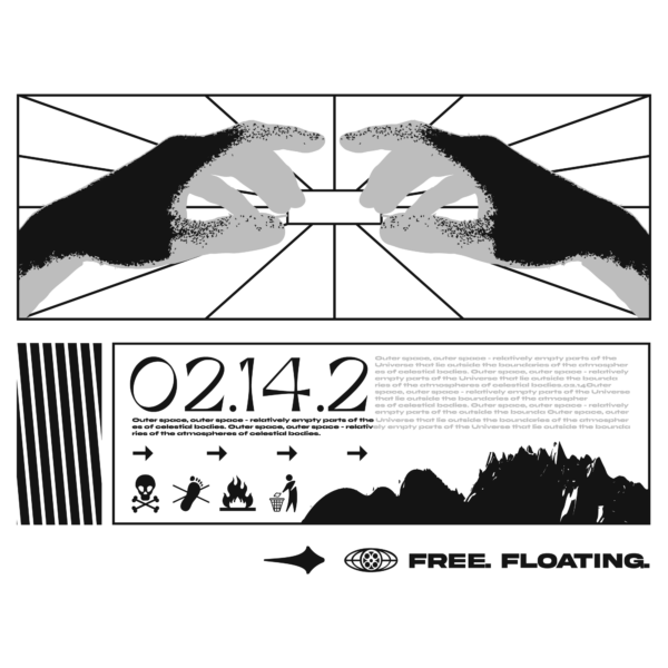 Infographic panel 02142 with barcode and icons design