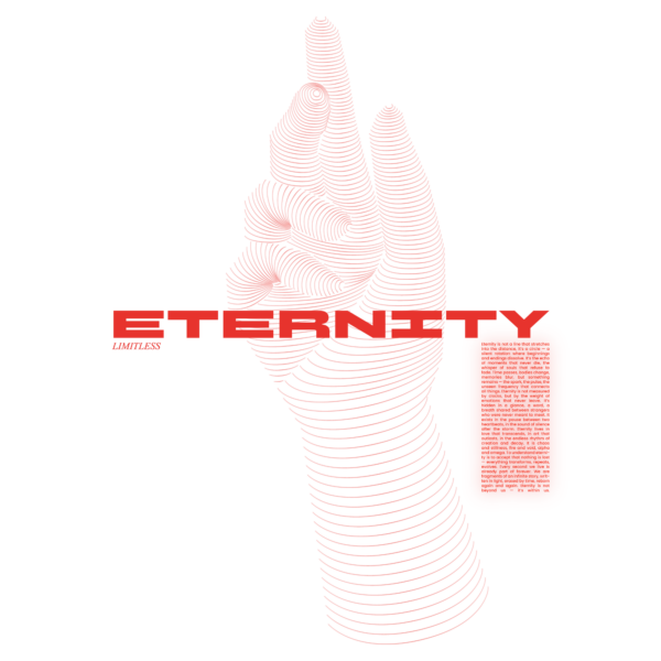 Layered line hand with bold title design