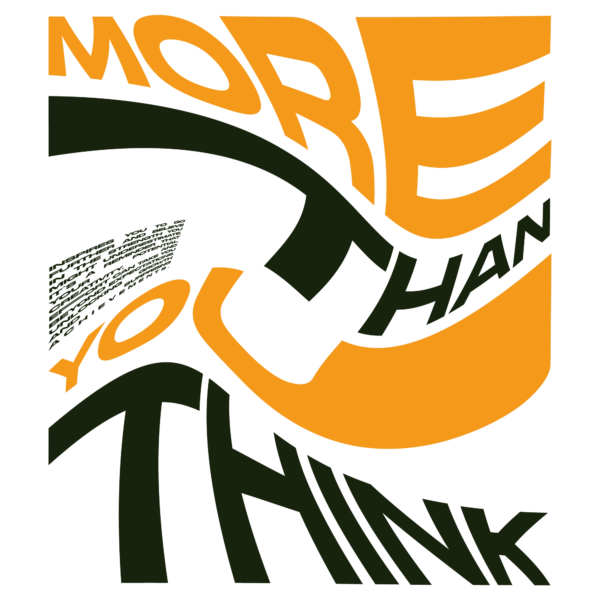 Orange and olive distorted poster typography design